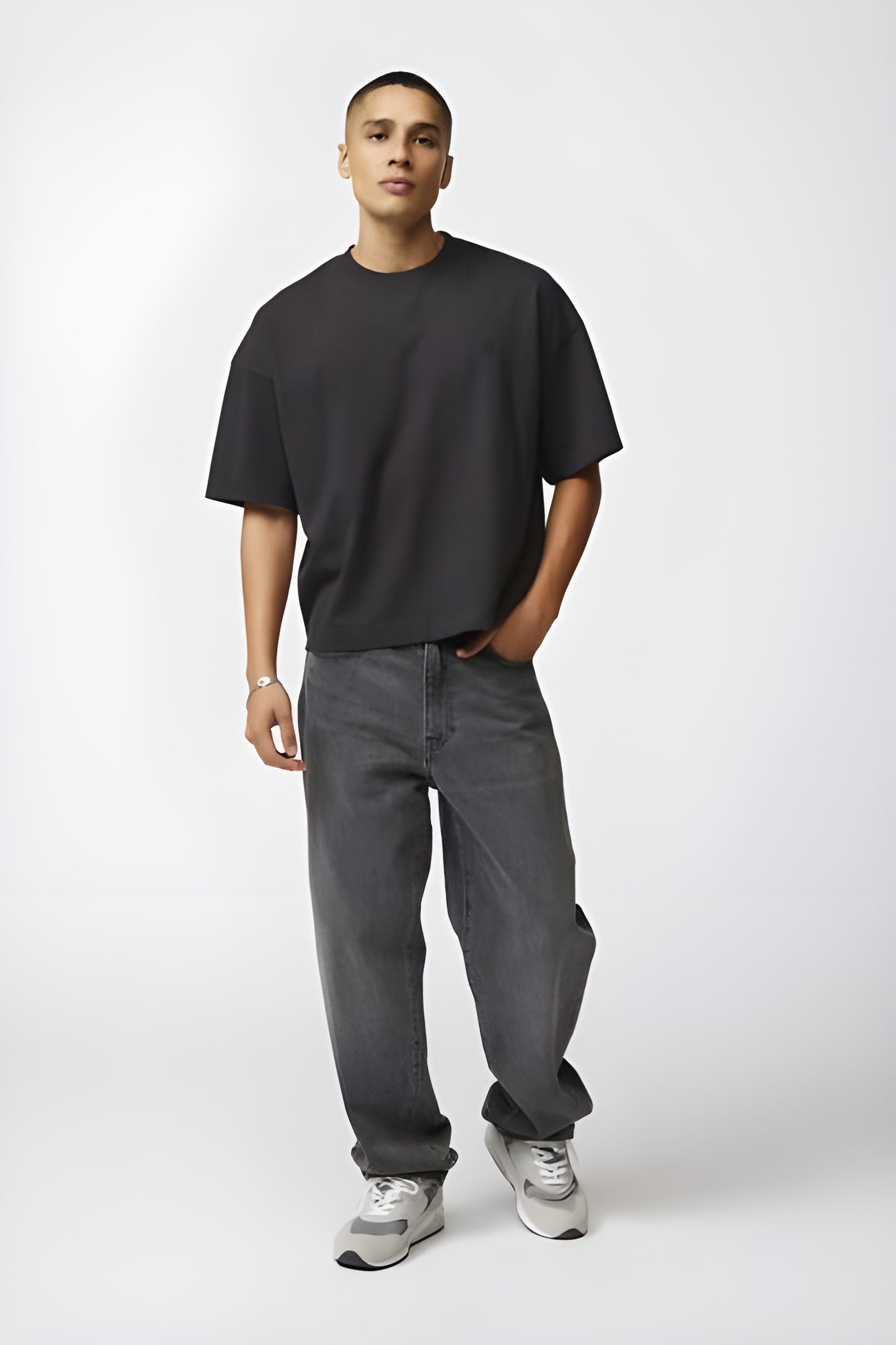 hoodie boxy negro